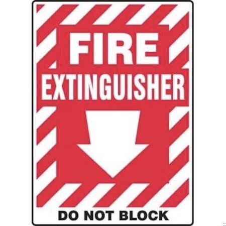 Accuform SAFETY SIGN FIRE EXTINGUISHER  DO FRMFXG558XL FRMFXG558XL